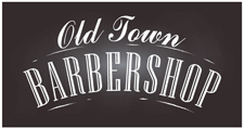 old town barber shop logo