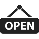 shop open sign icon